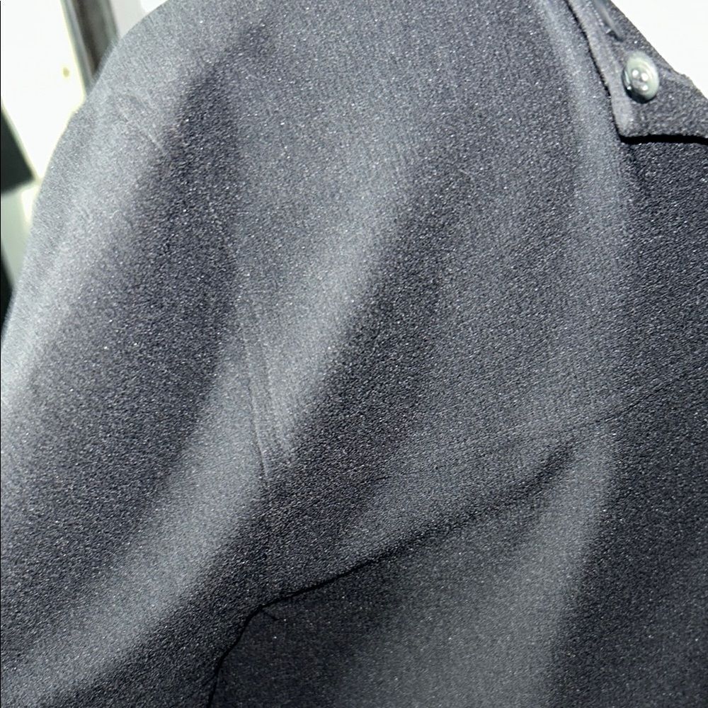 Madewell Black A-line Mini Dress with Bell Sleeves - Picture 9 of 12